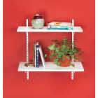 Knape & Vogt 82 Series 39 In. White Steel Heavy-Duty Double-Slot Shelf Standard Image 3