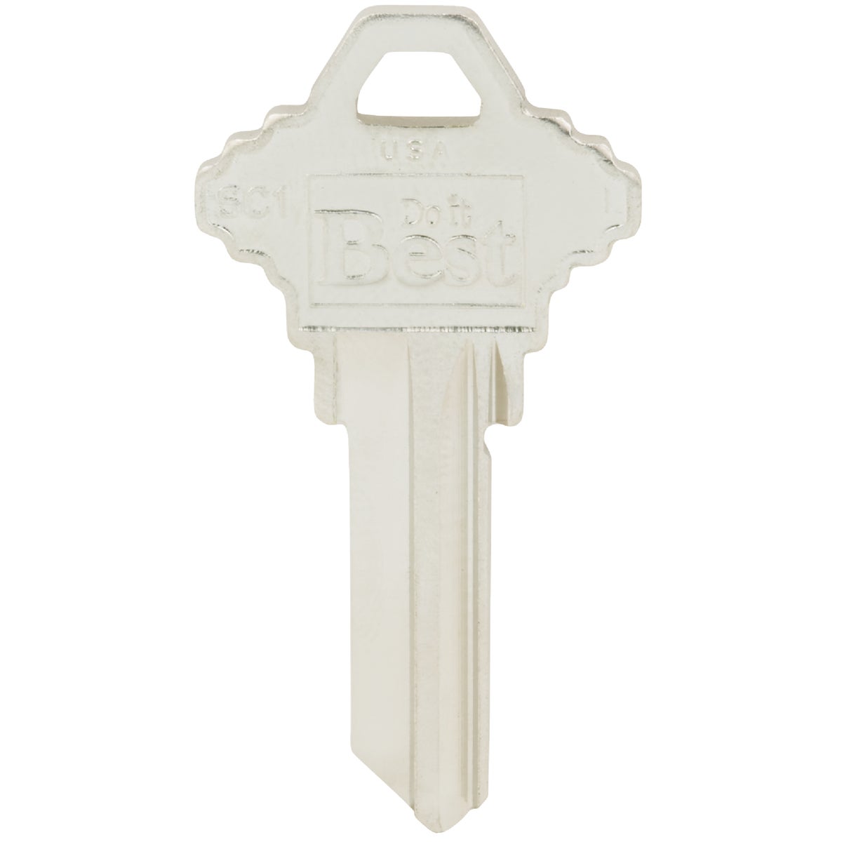 Do it Best Schlage Nickel Plated House Key, SC1 / 1145 DIB (10-Pack) Image 2