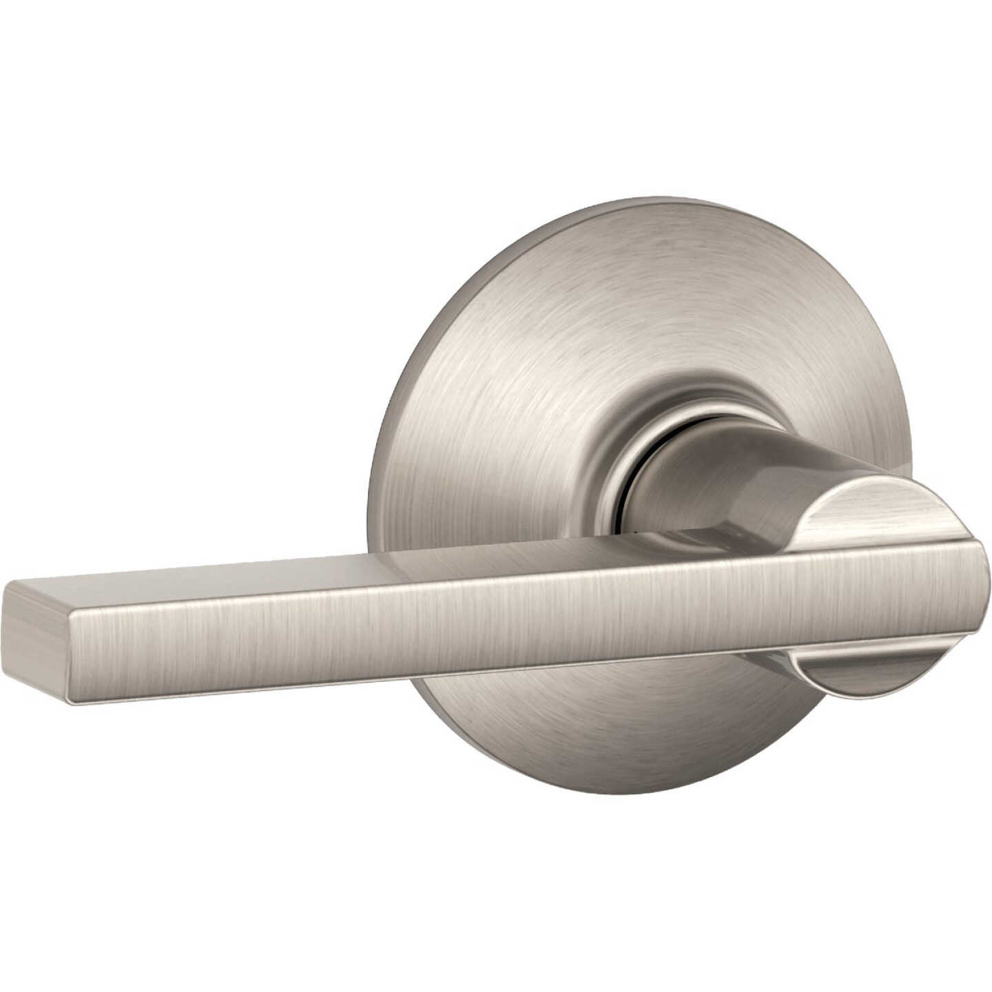 Schlage F Series Latitude Satin Nickel Passage Door Lever Image 1