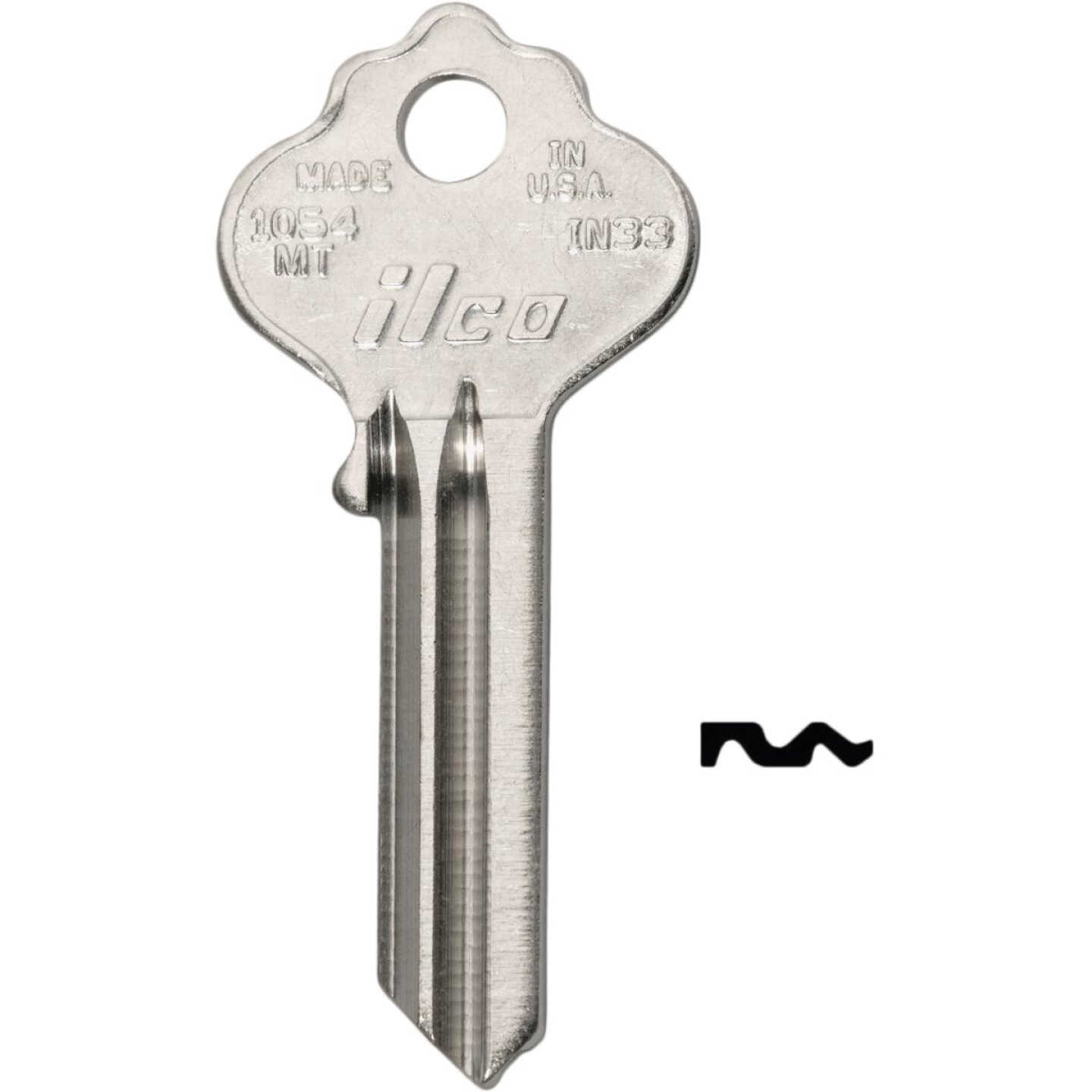 ILCO Nickel Plated File Cabinet Key IN33 / 1054MT (10-Pack) Image 1