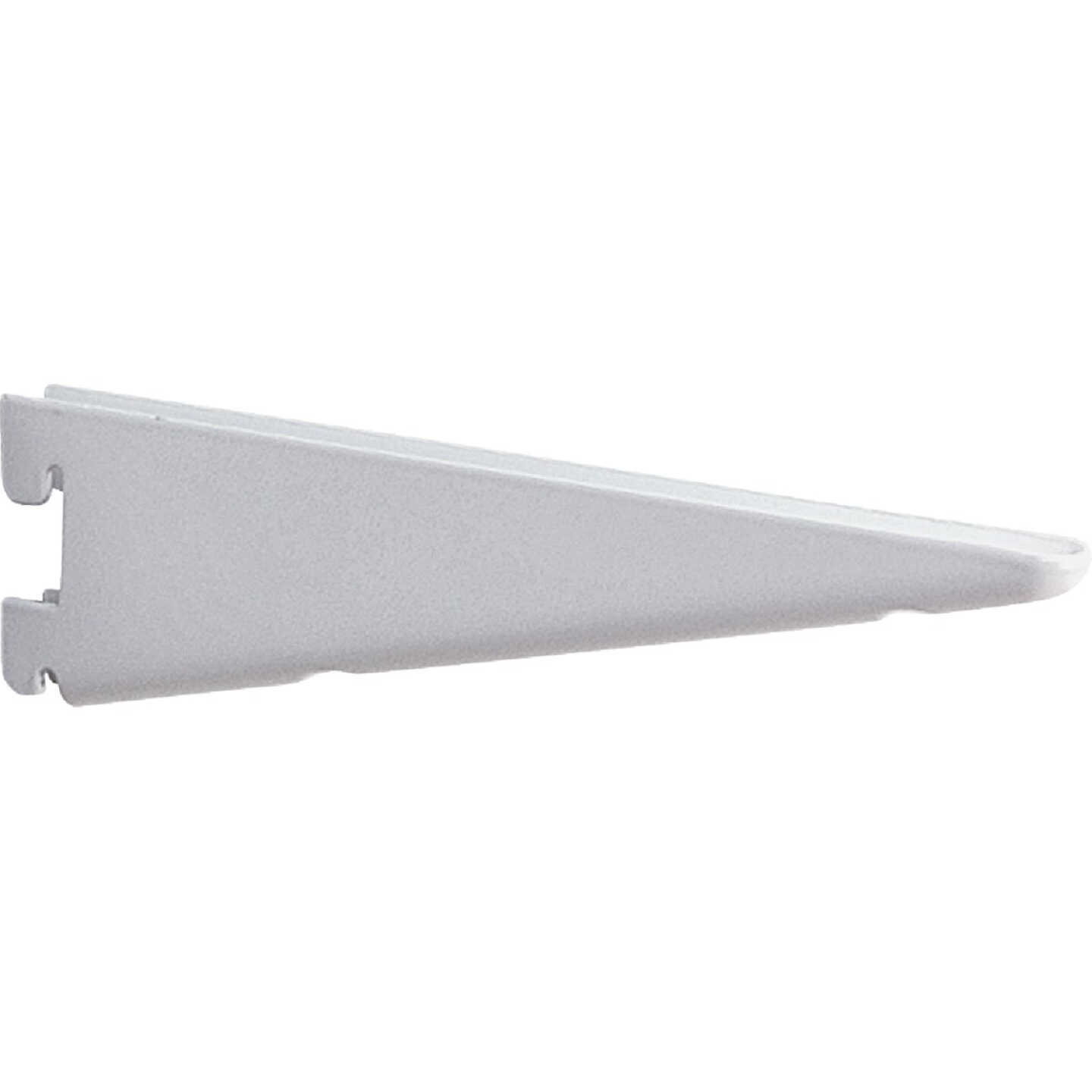 Knape & Vogt 182 Series 9 In. White Steel Heavy-Duty Double-Slot Shelf Bracket Image 1
