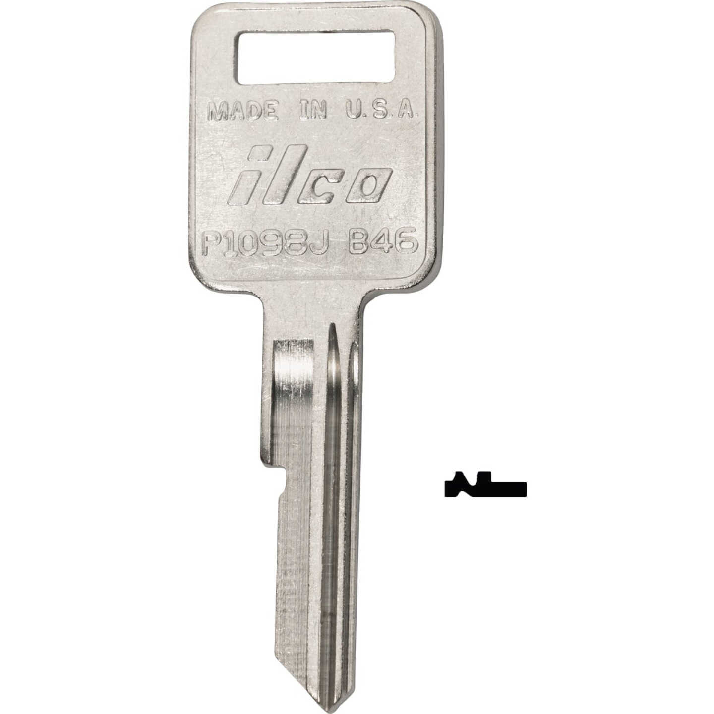 ILCO AMC Nickel Plated Automotive Key B46 / P1098J (10-Pack) Image 1