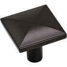 Amerock Extensity Square Matte Black Cabinet Knob Image 1