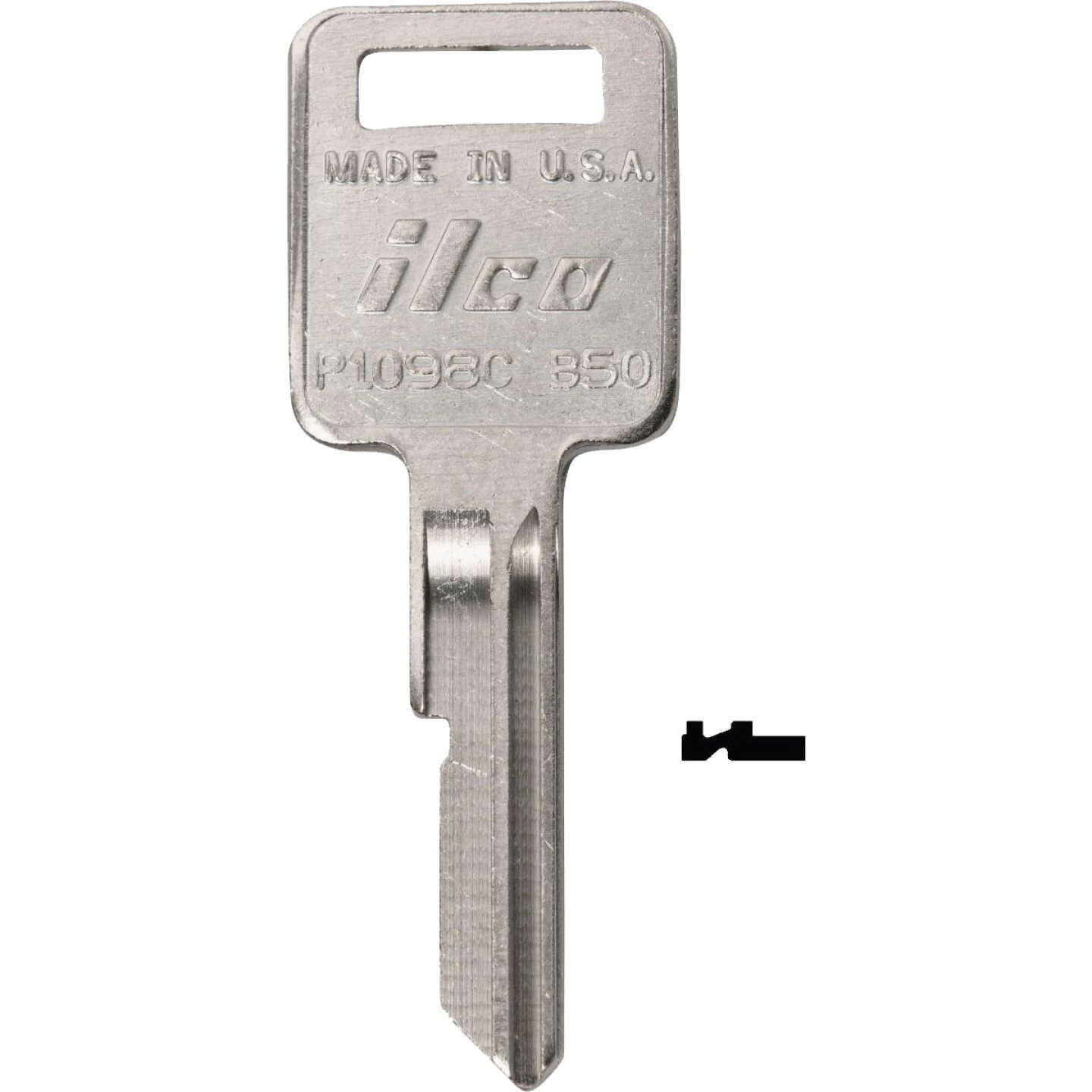 ILCO GM Nickel Plated Automotive Key, B50 / P1098C (10-Pack) Image 1