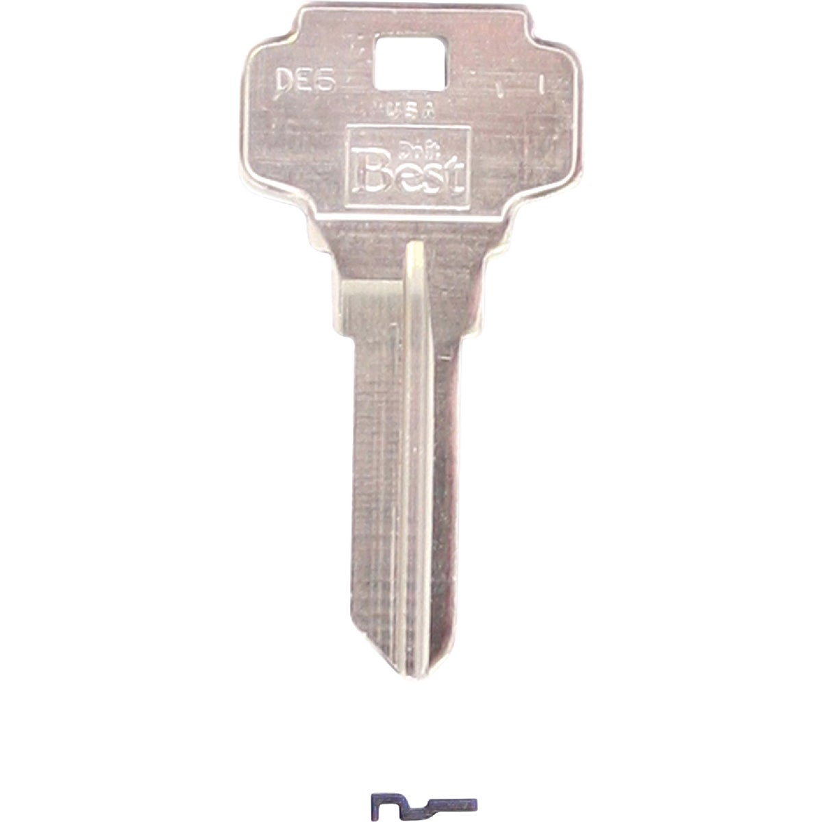 Do it Best Dexter Nickel Plated House Key, DE6 / D1054K DIB (10-Pack)