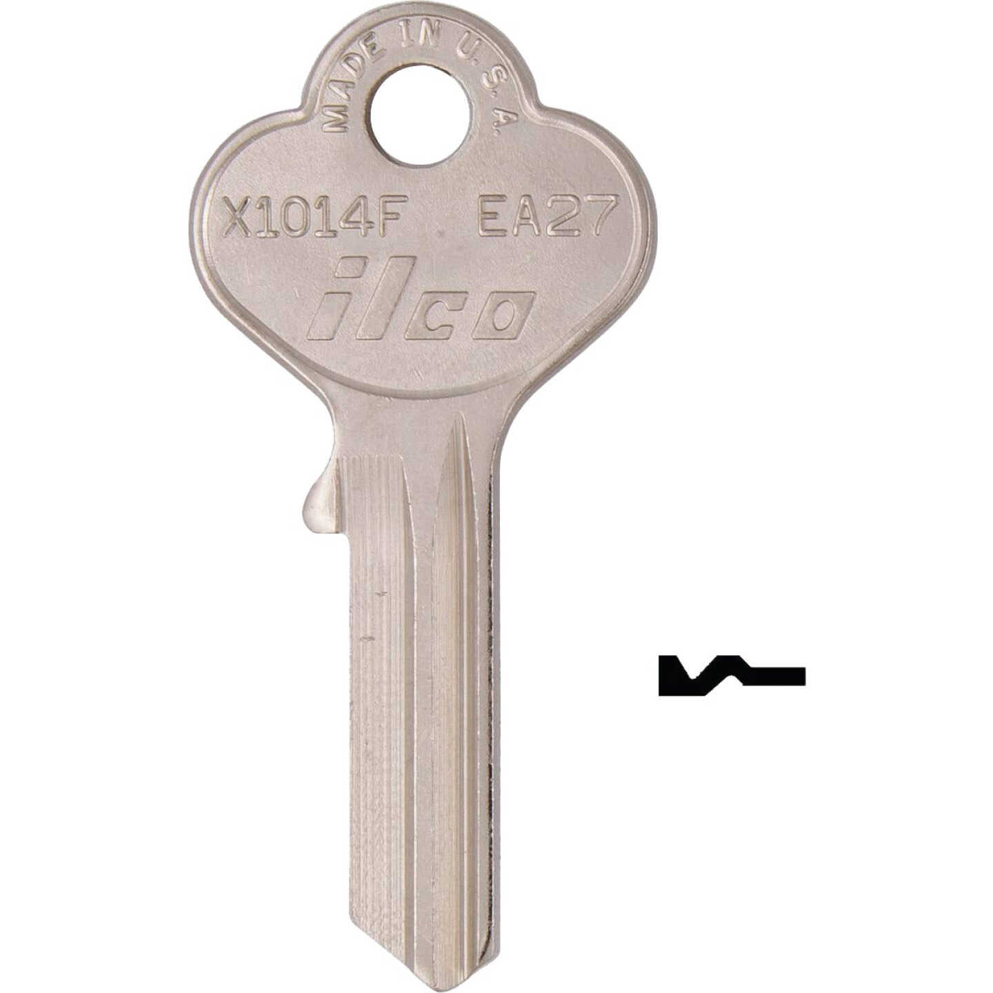 ILCO Eagle Lock Nickel Plated General Use Key, X1014F (10-Pack) Image 1