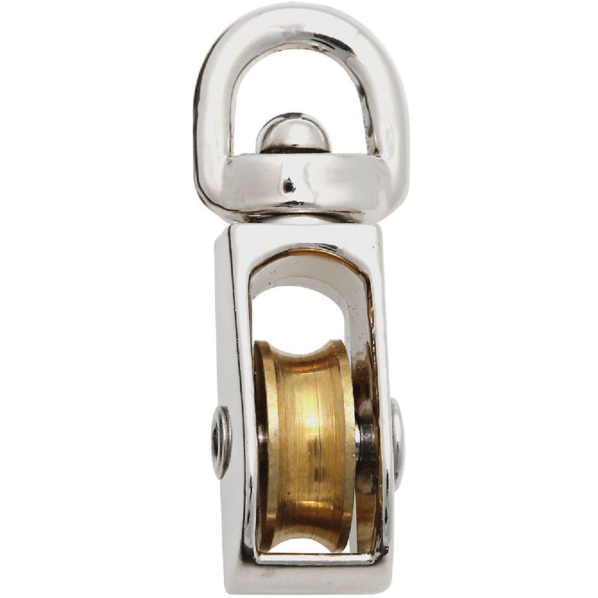 National Hardware 3/4 In. O.D. Single Swivel Eye No-Rust Rope Pulley