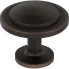 Amerock Loop 1.1875 In. Dia. Round Oil Rubbed Bronze Knob Image 1