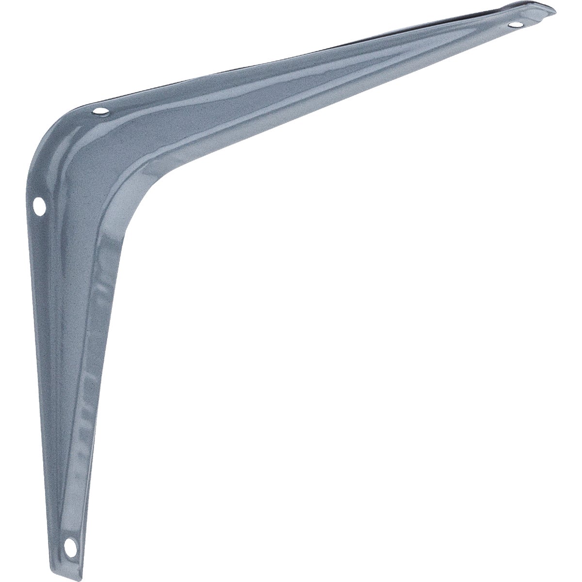 National Hardware 5 In. D. x 6 In. H. Gray Steel Shelf Bracket Image 1
