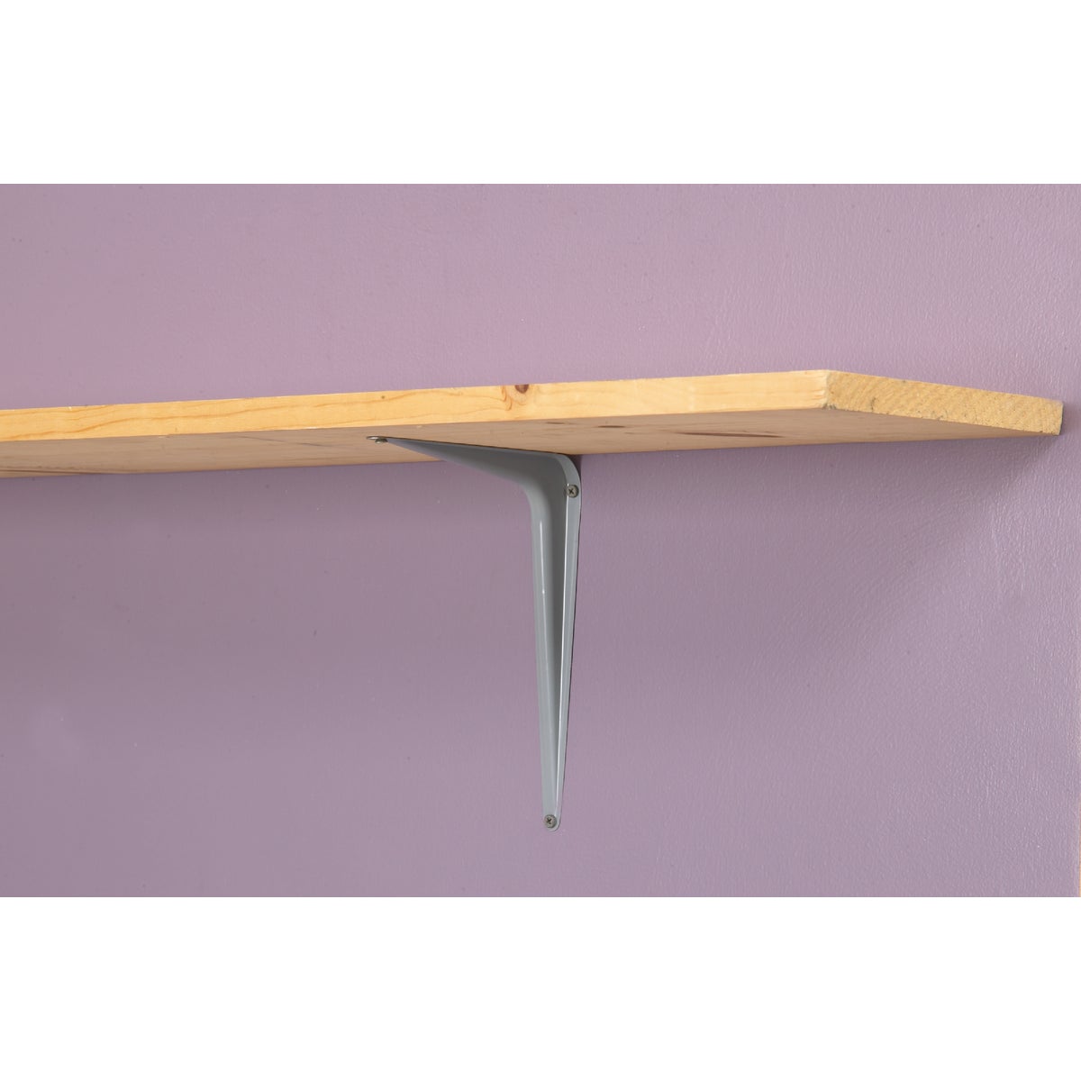 National Hardware 8 In. D. x 10 In. H. Gray Steel Shelf Bracket Image 2