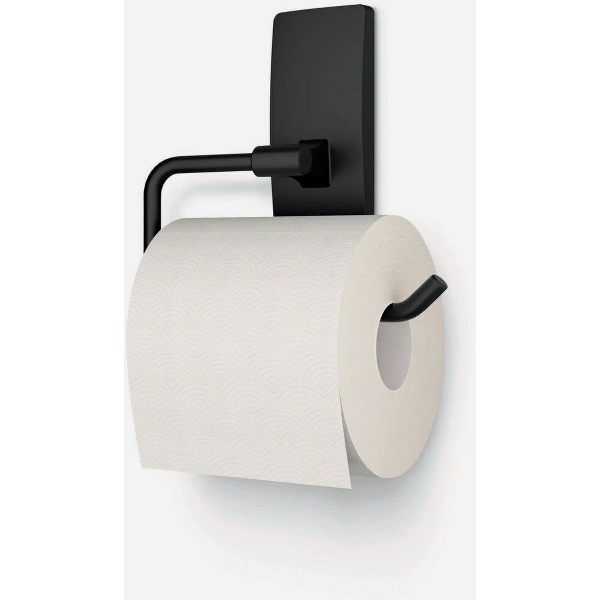 Command Bath Matte Black Adhesive Toilet Paper Holder, 2 Strips Image 6