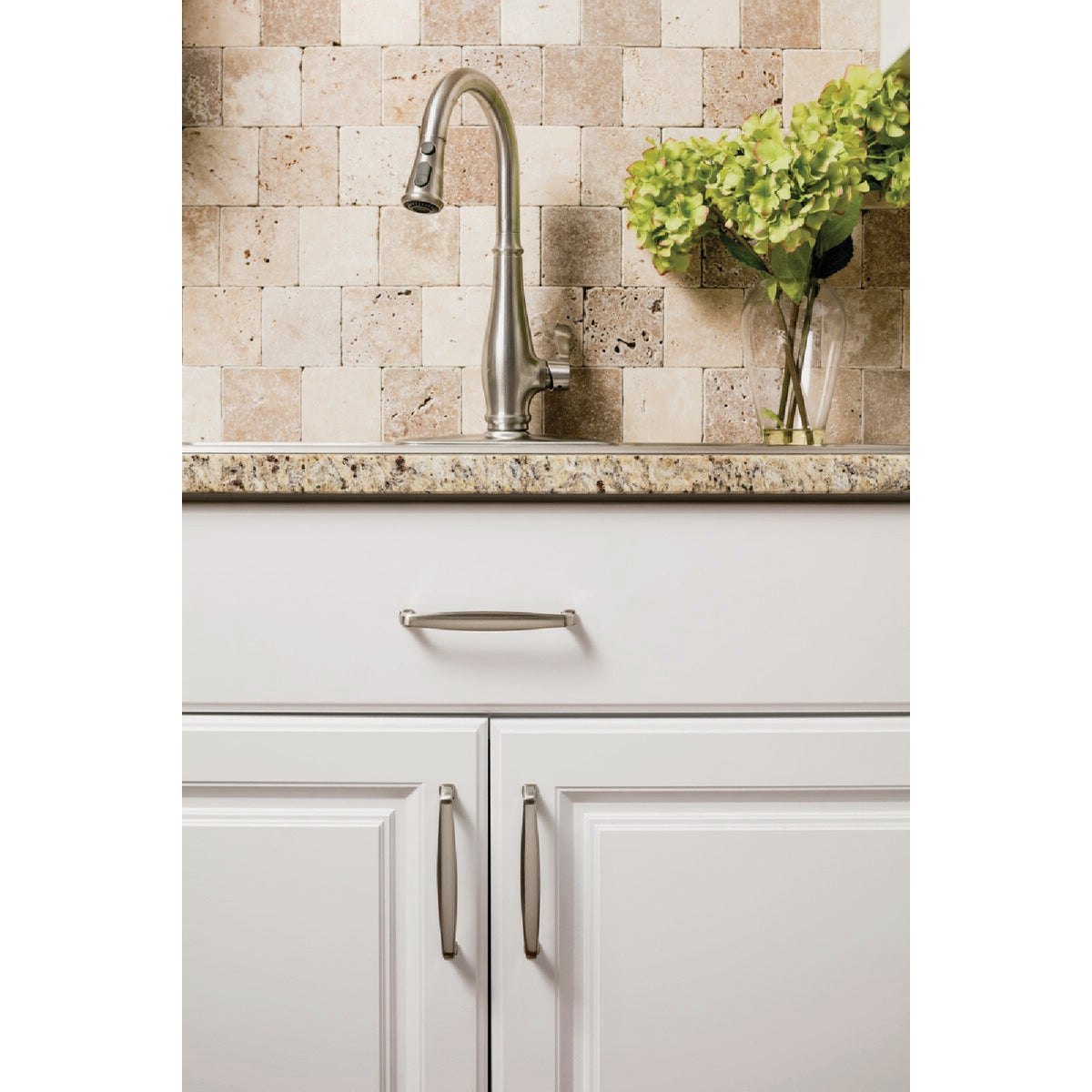 Jeffrey Alexander Milan 4-1/4 In. Overall Length Satin Nickel Cabinet Pull Image 2