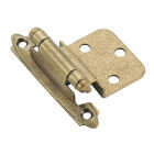 Amerock 3/8 In. Burnished Brass Self-Closing Inset Hinge, (2-Pack) Image 1