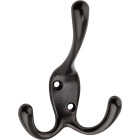 National Hardware Oil Rubbed Bronze Triple Robe Hook Image 1
