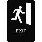 Hy-Ko Deco Series Plastic Braille Sign, Exit Image 1