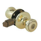 Kwikset Polished Brass Mobile Home Entry Lockset Image 1