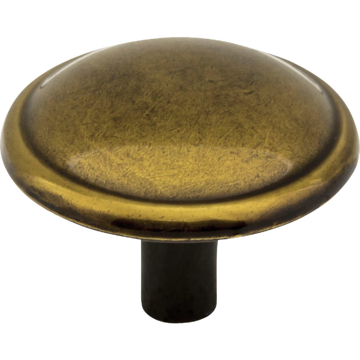 Elements Kingsport 1-1/4 In. Diameter Brushed Antique Brass Mushroom Knob