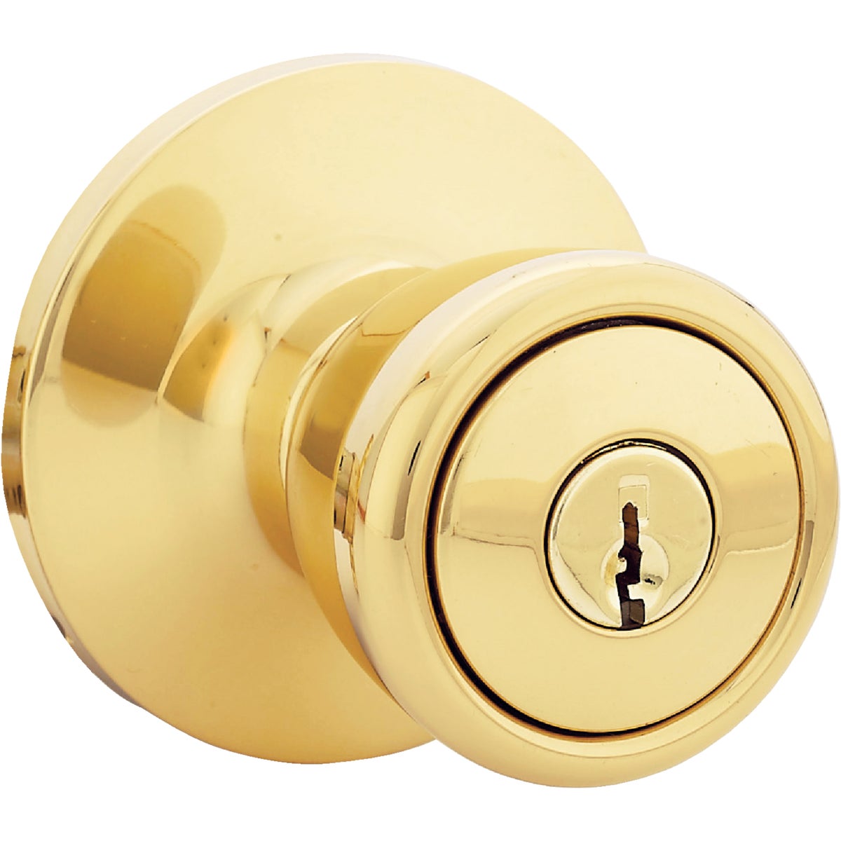 Steel Pro Polished Brass Entry Door Knob