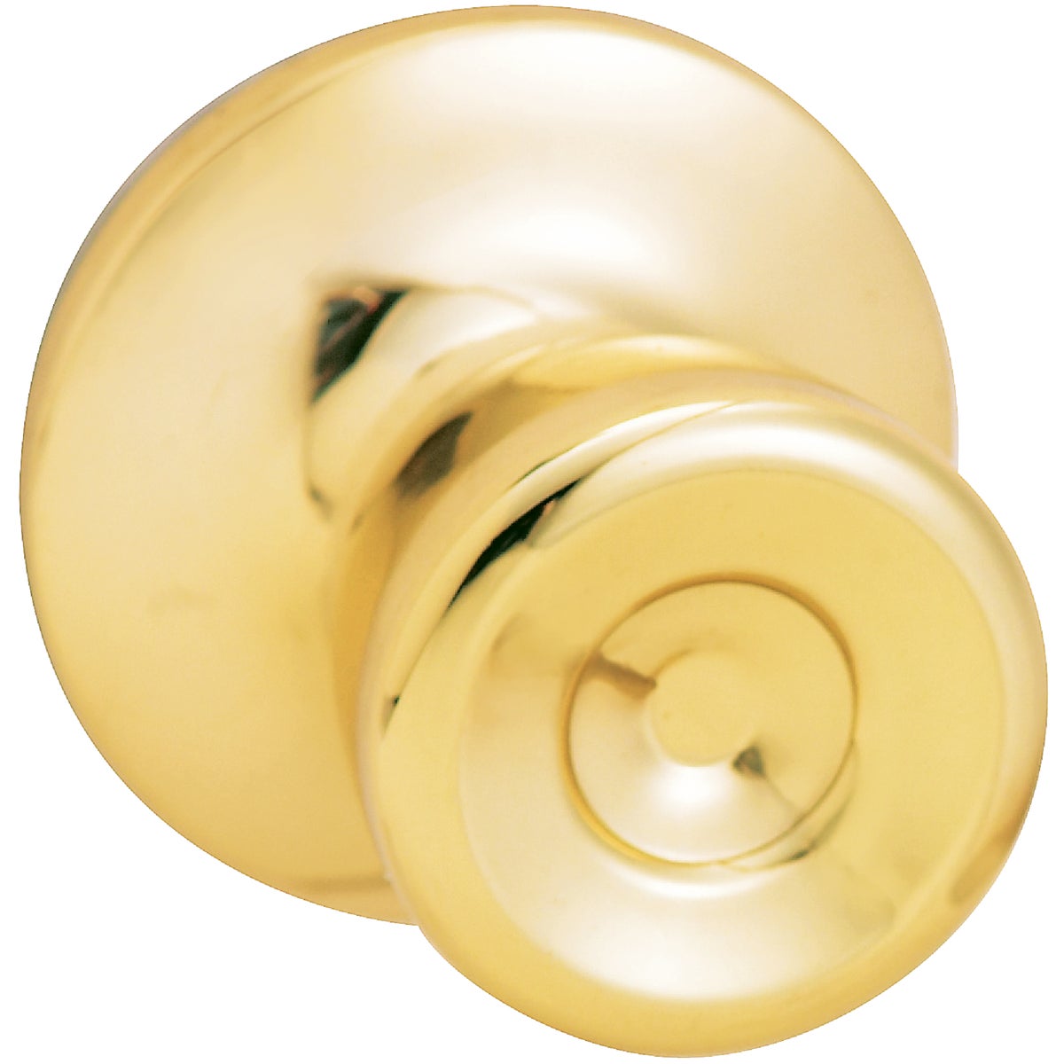 Steel Pro Polished Brass Hall & Closet Door Knob Image 1
