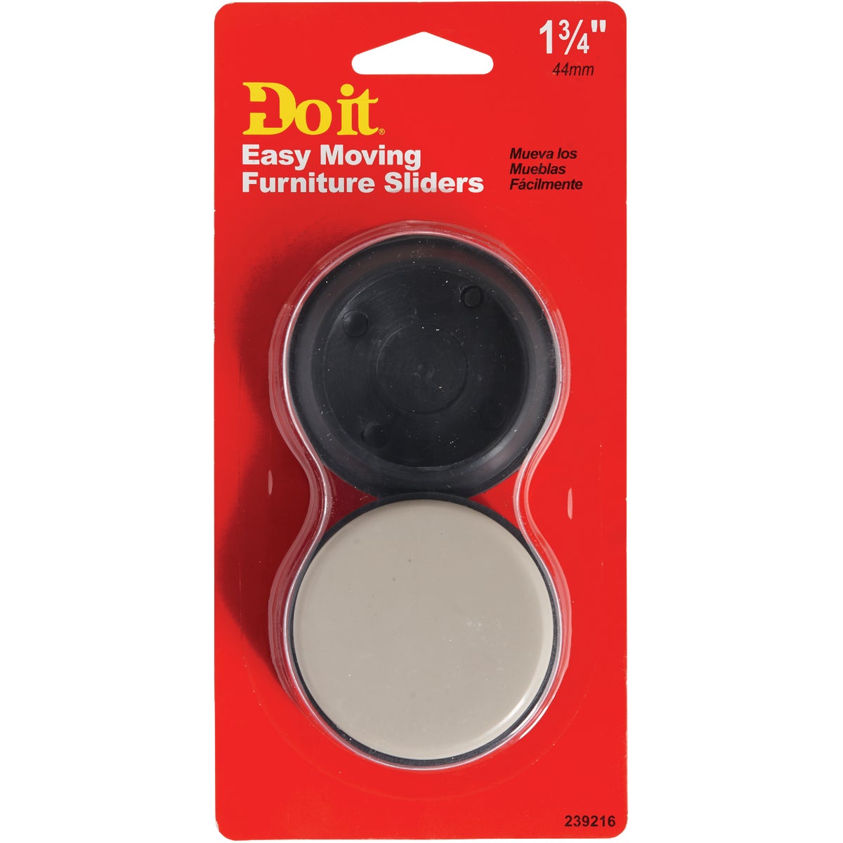 Do it 1-3/4 In. Round Self Adhesive Furniture Glide, (4-Pack) Image 2