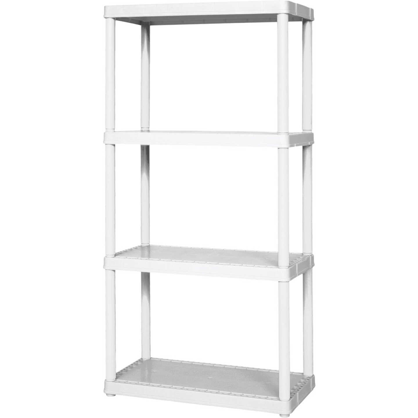 Gracious Living 4 Shelf Light Duty White Solid Unit Image 1