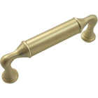 Laurey Kensington 3-3/4 In. Center-To-Center Satin Brass Cabinet Drawer Pull Image 1
