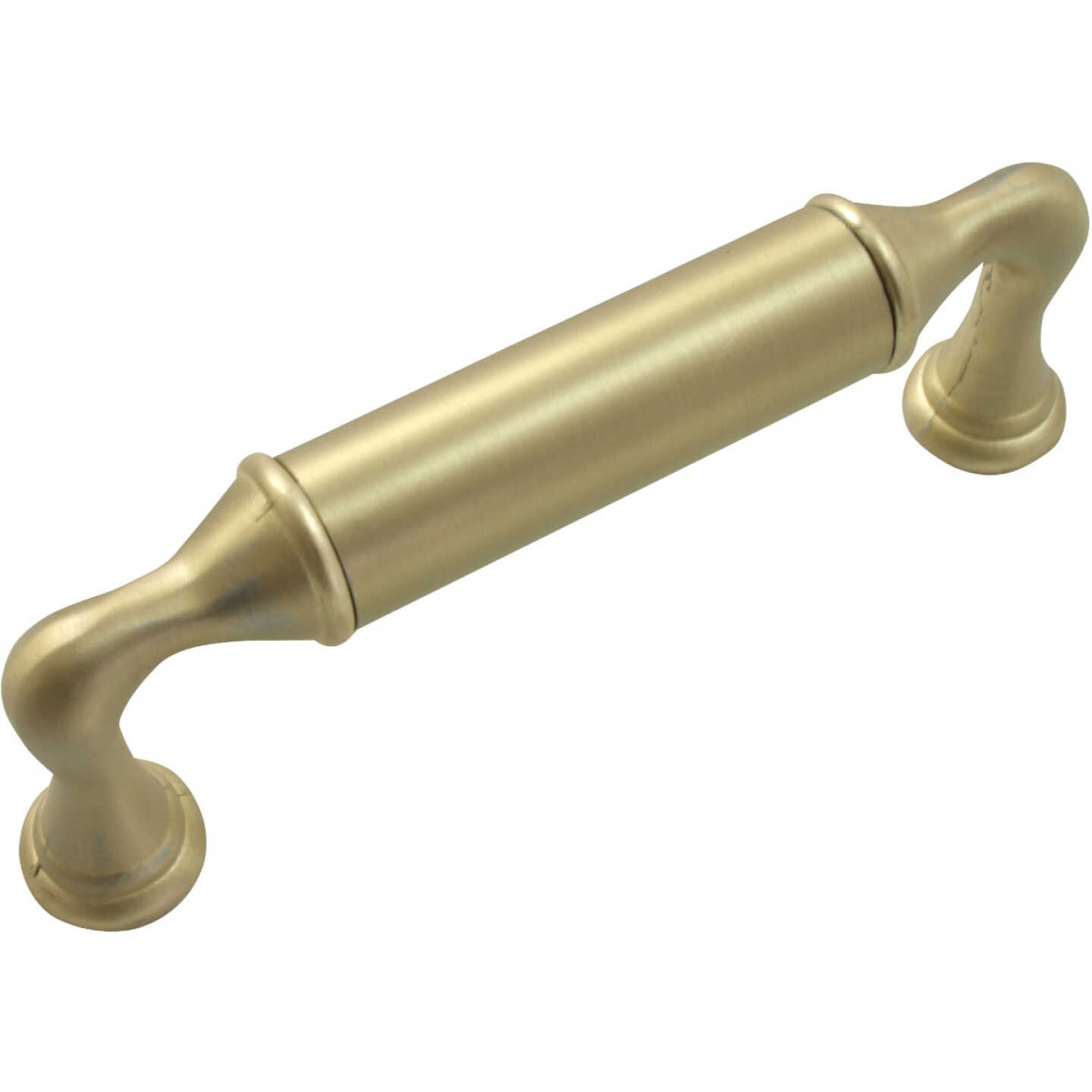 Laurey Kensington 3-3/4 In. Center-To-Center Satin Brass Cabinet Drawer Pull Image 1
