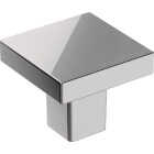 Amerock Monument 1.1875 In. Square Polished Chrome Cabinet Knob Image 1