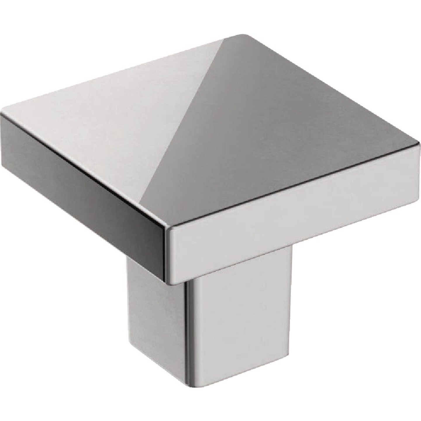 Amerock Monument 1.1875 In. Square Polished Chrome Cabinet Knob Image 1