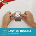 Command Adhesive Soap Dish, Satin Nickel, 2 Medium Water-Resistant Strips Image 3