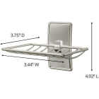 Command Adhesive Soap Dish, Satin Nickel, 2 Medium Water-Resistant Strips Image 8