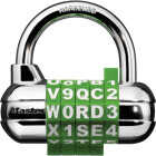 Master Lock 2-1/2 In. Steel Bike & Locker Combination Lock Image 1