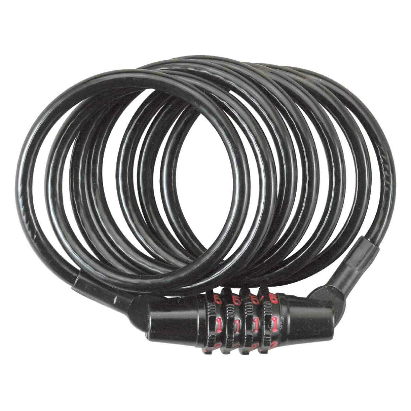 Master Lock 4 Ft. x 3/8 In. Self Coil Bicycle Lock Image 1