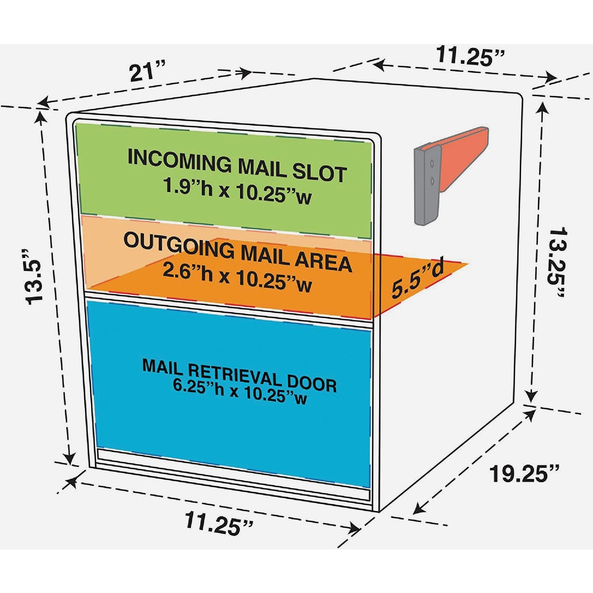 Mail Boss Black Steel Locking Security Post Mount Mailbox Image 8