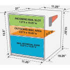 Mail Boss Black Steel Locking Security Post Mount Mailbox Image 8