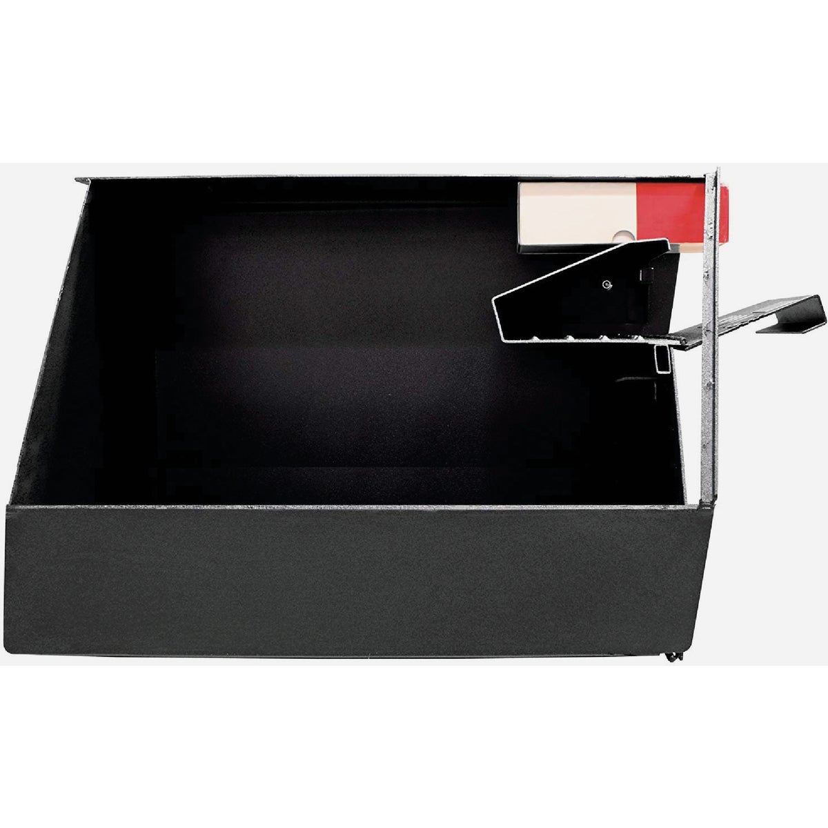 Mail Boss Black Steel Locking Security Post Mount Mailbox Image 6