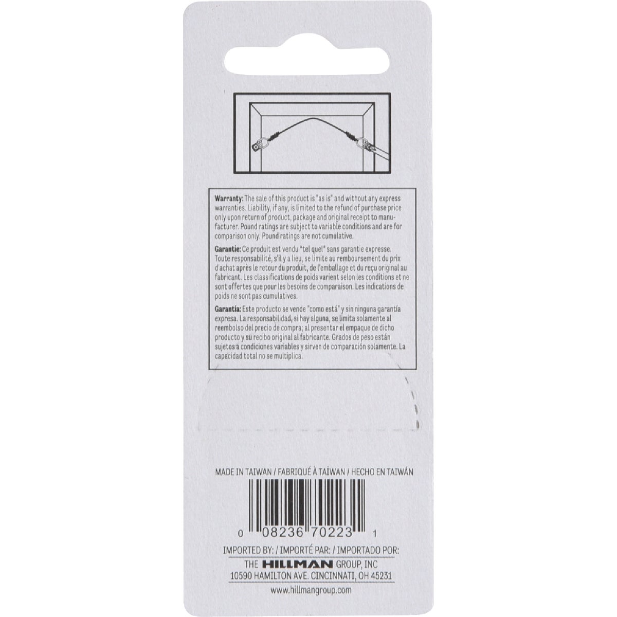 Hillman Small Anchor Wire D-Ring Hangers (4-Count) Image 3