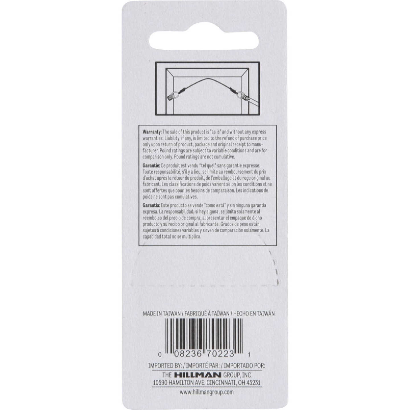 Hillman Small Anchor Wire D-Ring Hangers (4-Count) Image 3