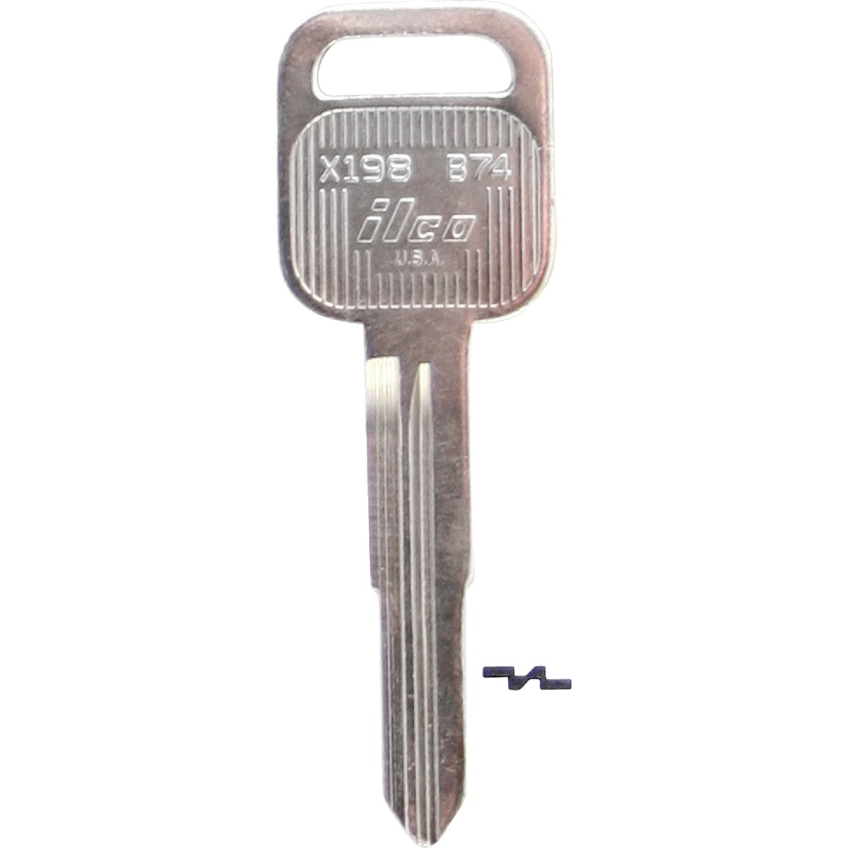 ILCO Honda Nickel Plated Automotive Key, B74 / X198 (10-Pack) Image 1
