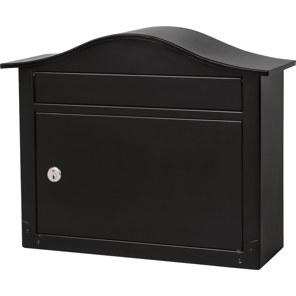 Architectural Mailboxes Saratoga Medium Steel Black Locking Wall Mount Mailbox