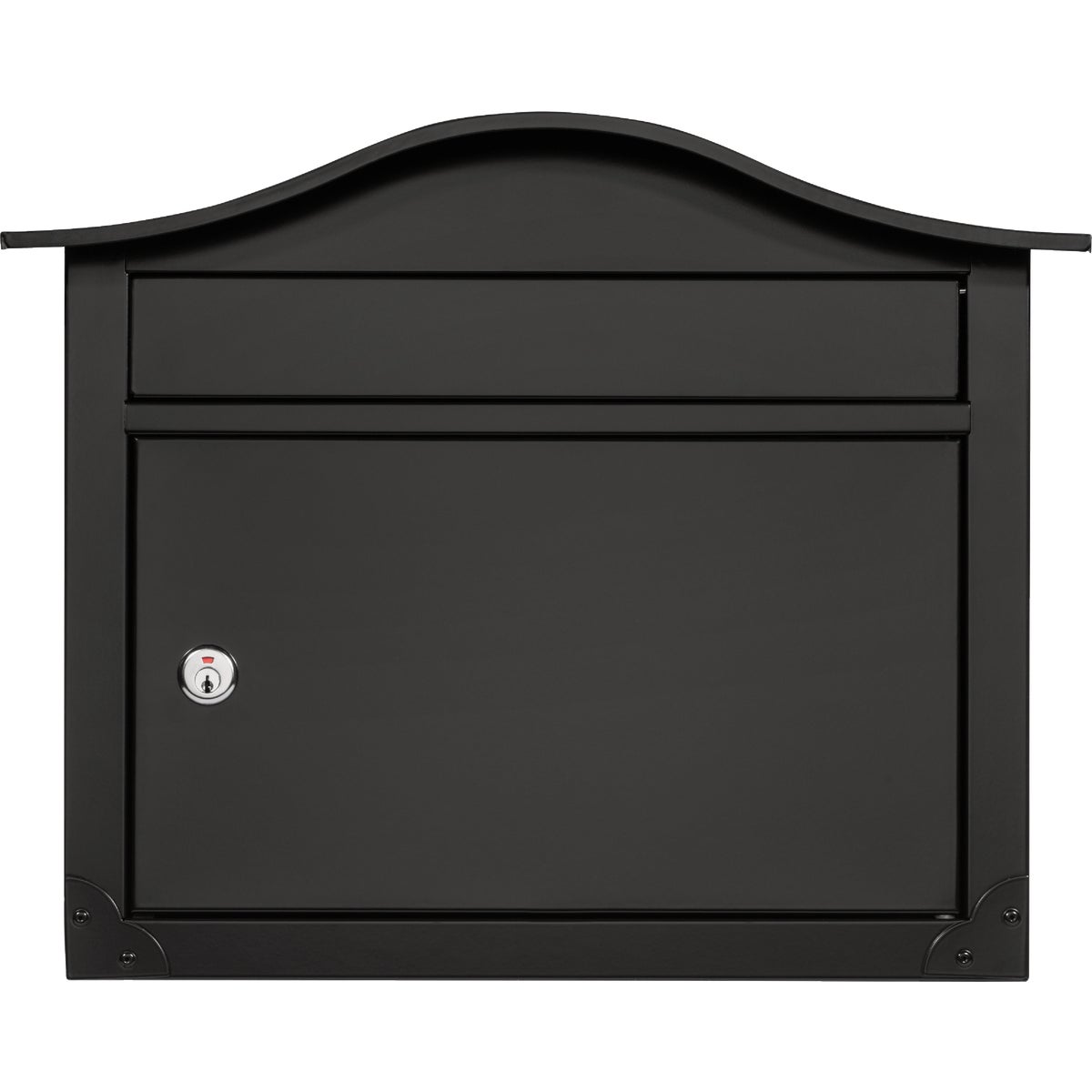 Architectural Mailboxes Saratoga Medium Steel Black Locking Wall Mount Mailbox Image 6
