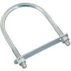 National Hardware 1/2 In. x 4-1/2 In. x 7 In. Zinc Round U Bolt Image 1