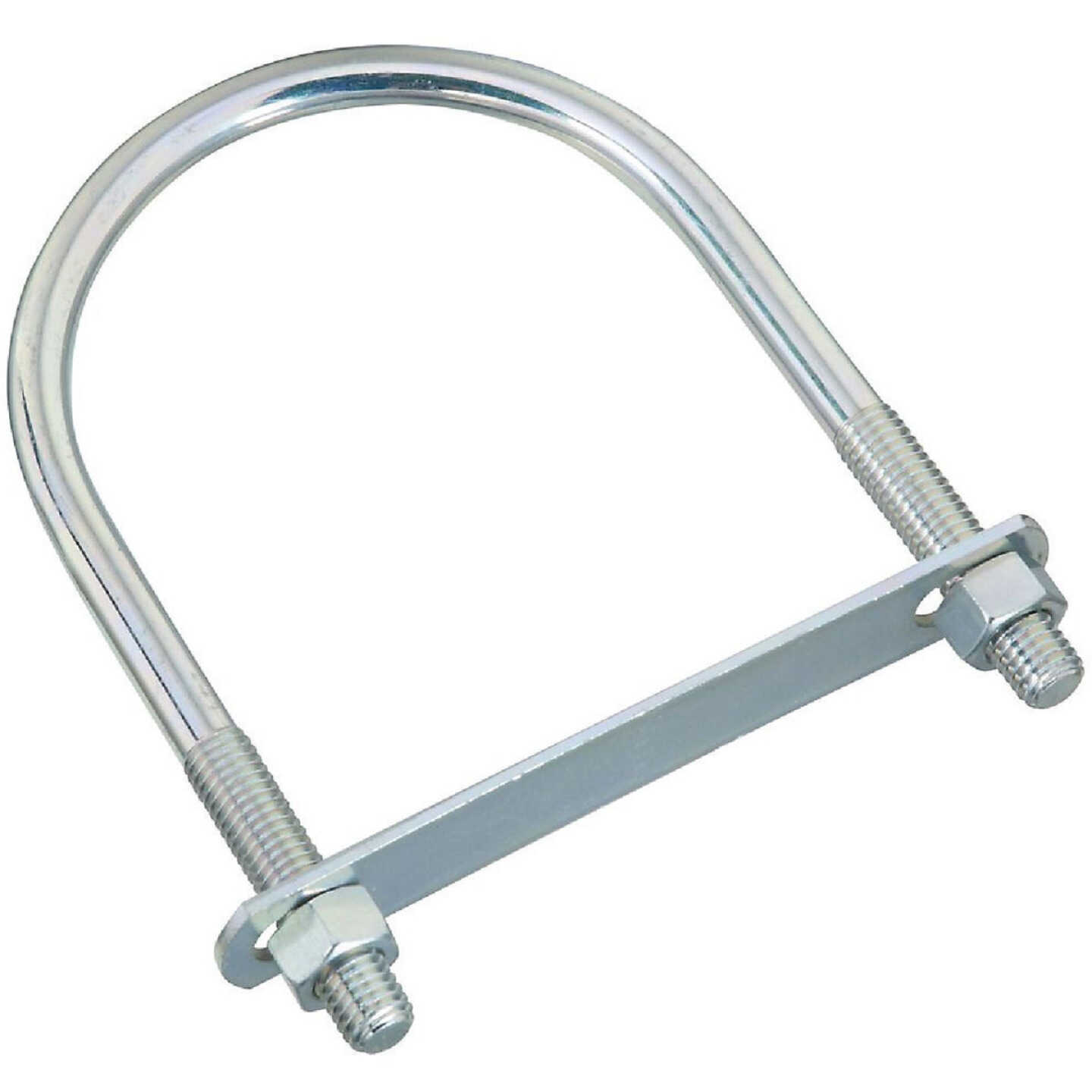 National Hardware 1/2 In. x 4-1/2 In. x 7 In. Zinc Round U Bolt Image 1
