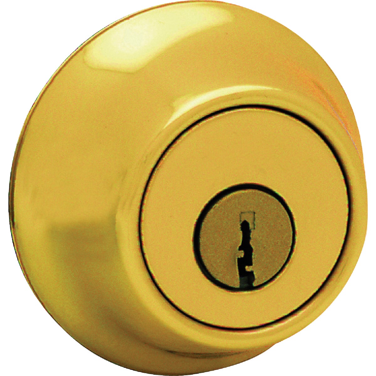 Kwikset 665 Deadbolt, Keyed Both Sides, in Polished Brass
