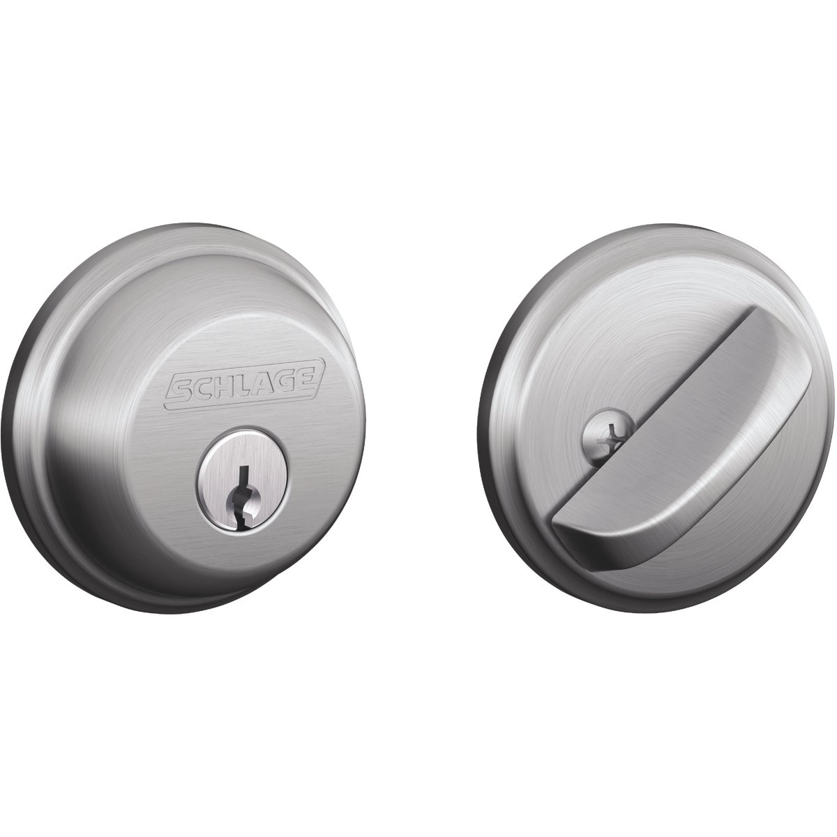 Schlage Light-Duty Commercial Satin Chrome Single Cylinder Deadbolt
