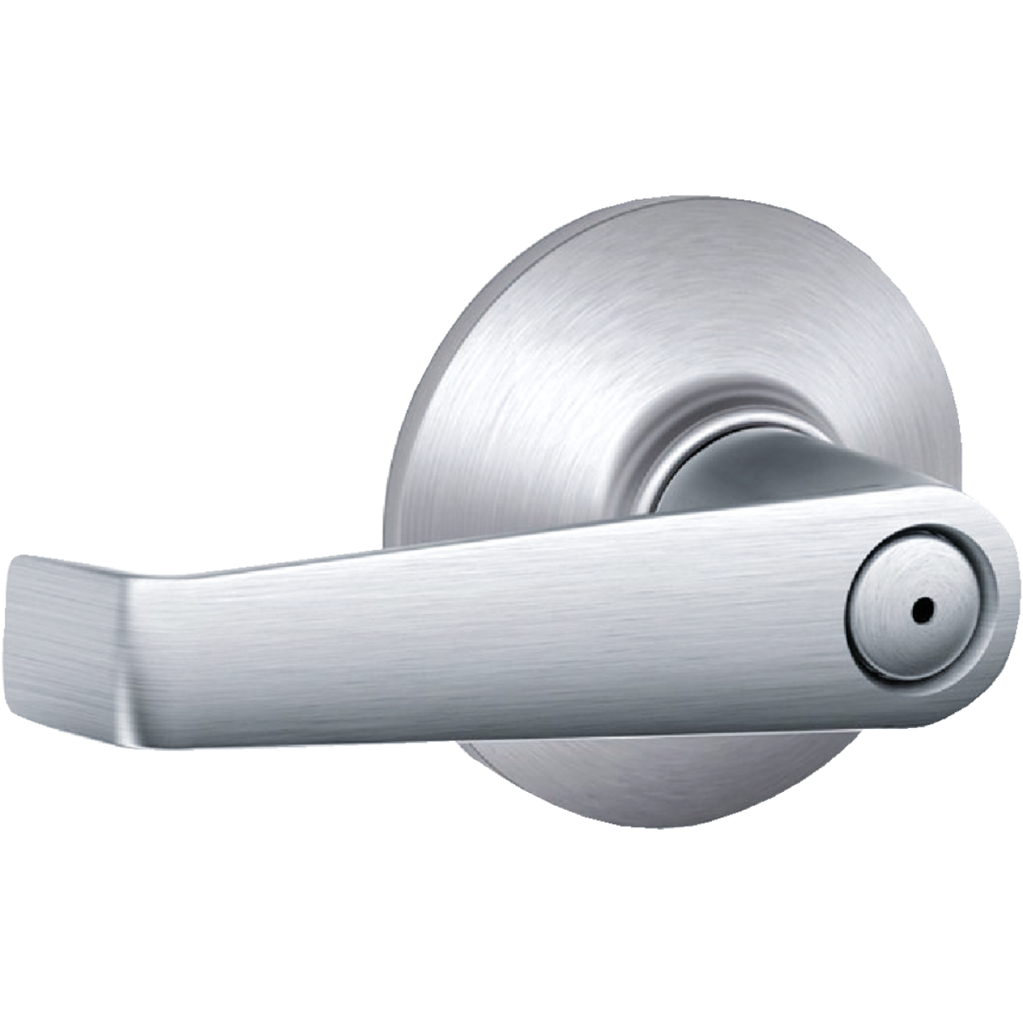 Schlage Elan Satin Chrome Privacy Door Lever Image 1