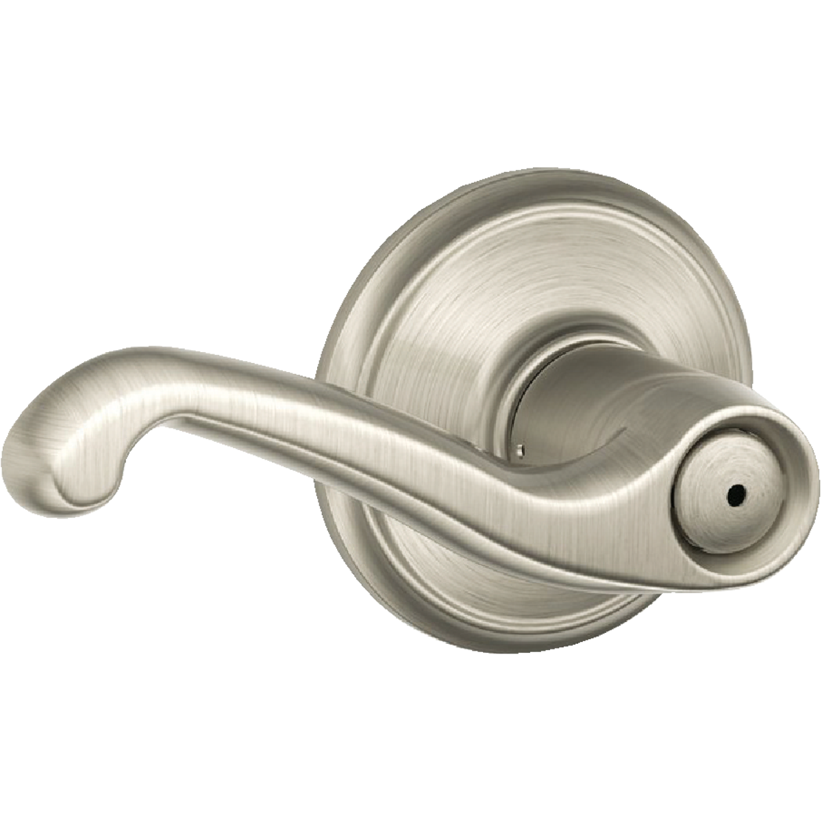 Schlage Flair Satin Nickel Privacy Door Lever Image 1