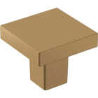 Amerock Monument 1.1875 In. Square Champagne Bronze Cabinet Knob (6-Pack) Image 1