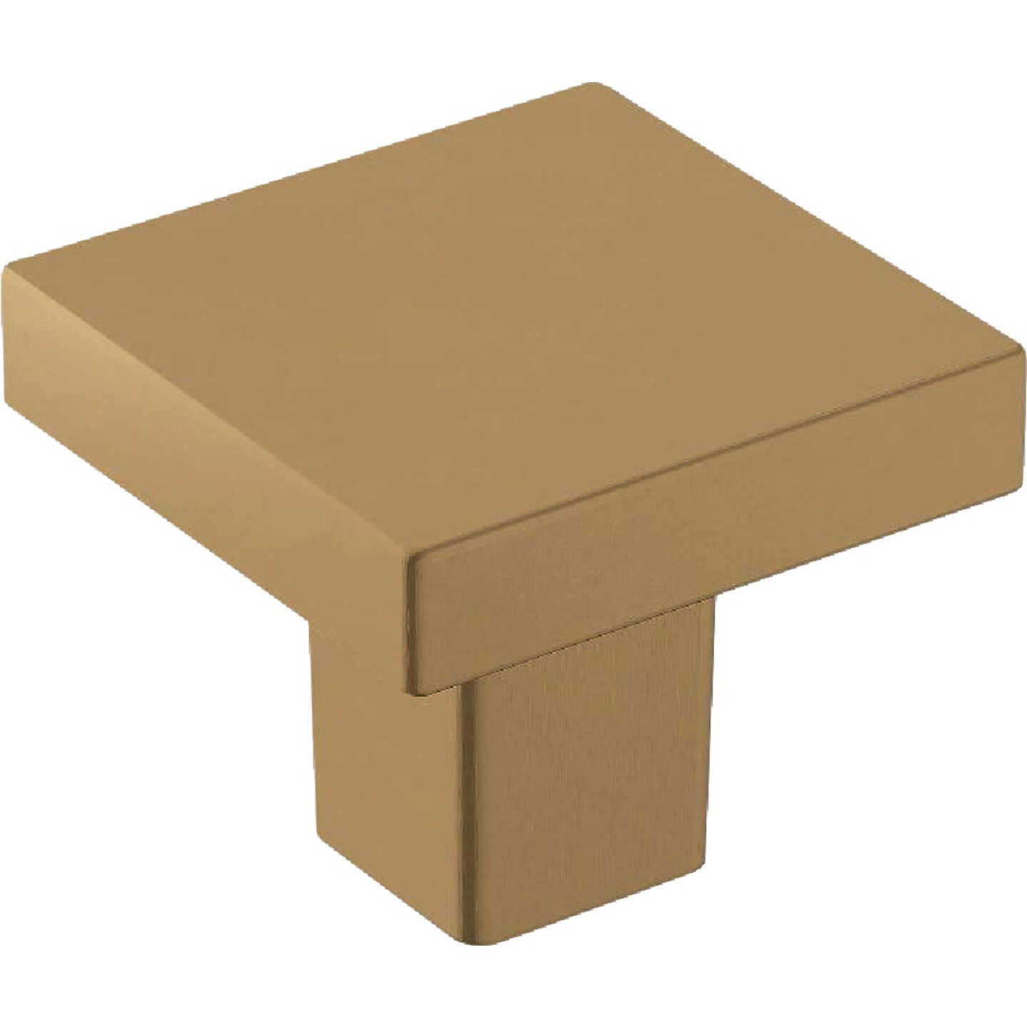 Amerock Monument 1.1875 In. Square Champagne Bronze Cabinet Knob (6-Pack) Image 1