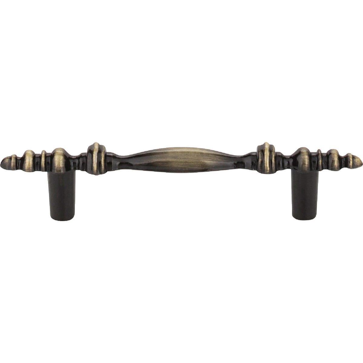 Elements Kingsport 4-3/8 In. Overall Length Brushed Antique Brass Baroque Cabinet Pull Image 2